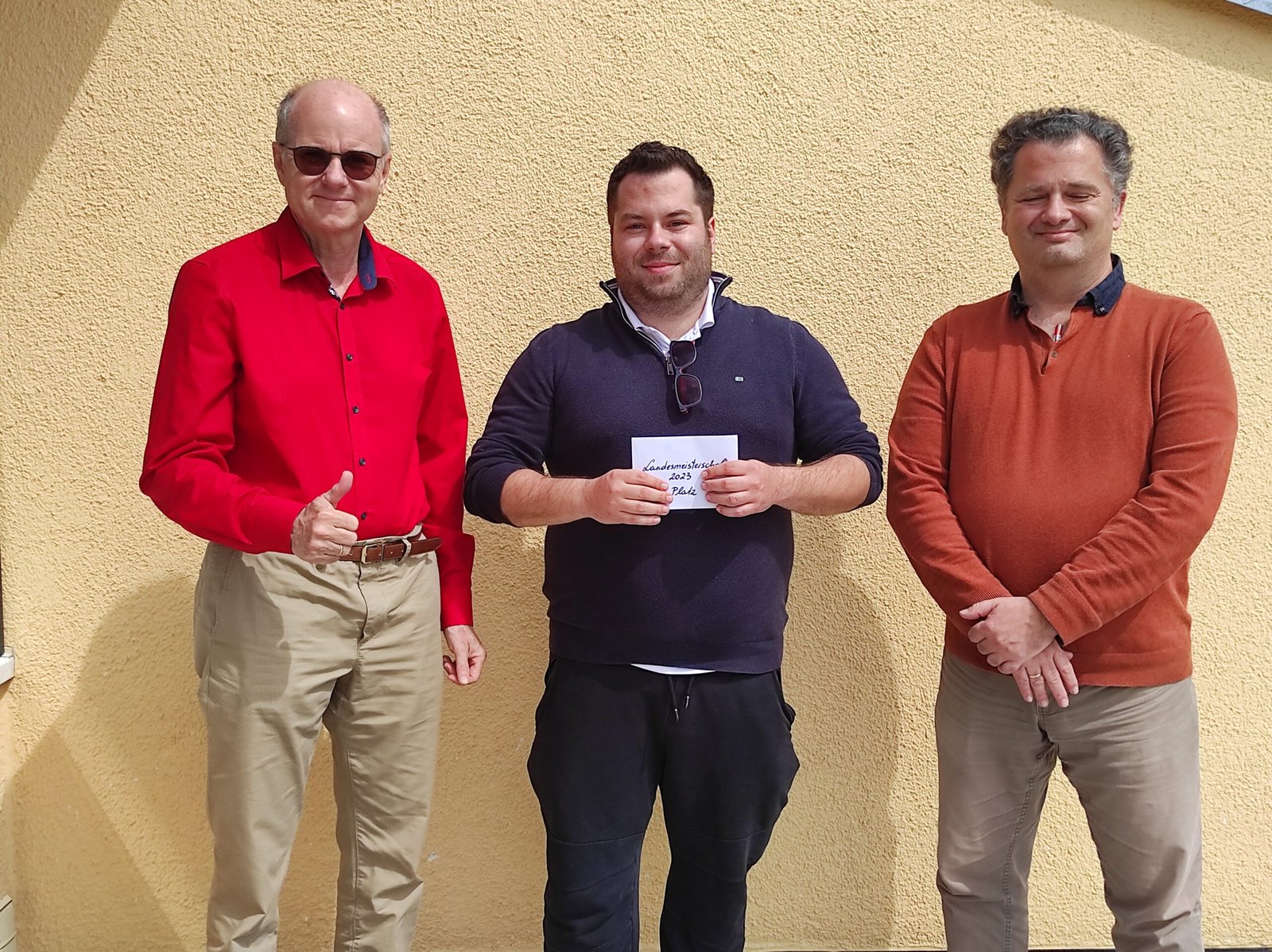 Siegerehrung Salzburg LEM 2023 - Wolfgang Loreth, Florian Charaus, Helmut Flatz